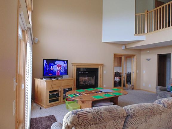 Livingroom gives you outside light with the many windows