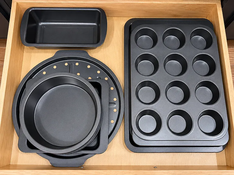 Fully stocked kitchen with quality dishes, glasses, pots and pans, baking sheets, mixing bowls, small appliances, utensils, wine glasses, kids dishes and everything you can think of!