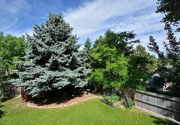 View of back yard from the deck