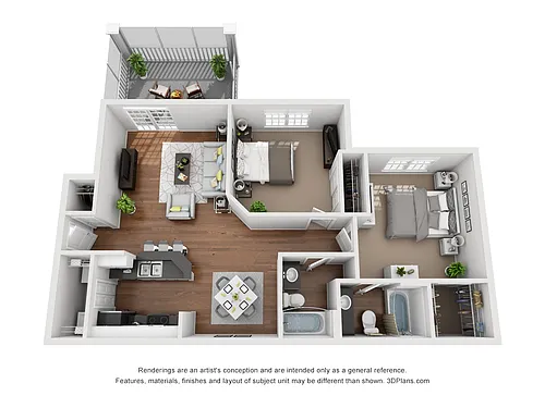 Floor plan EARTH BALCONY RENOVATED