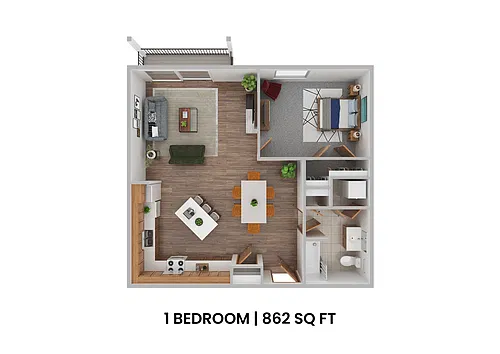 Floor plan 1 Bedroom