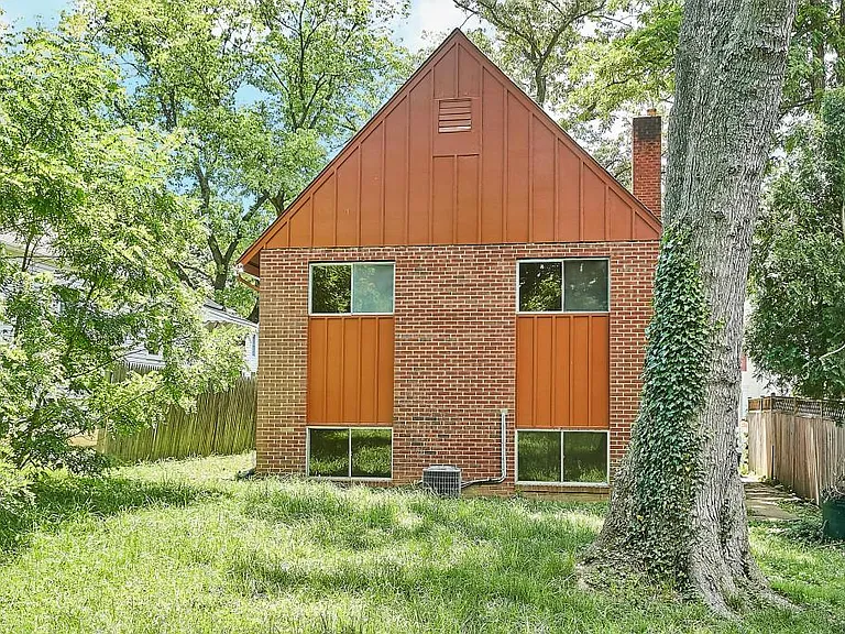 Back view of home