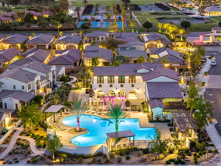 Communal amenities include an expansive pool and spa, BBQ grills with patio seating, Bocce Ball, well kept bathrooms, showers, and more!