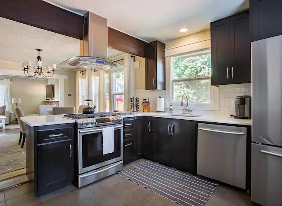 Fully stocked kitchen for cooking at home