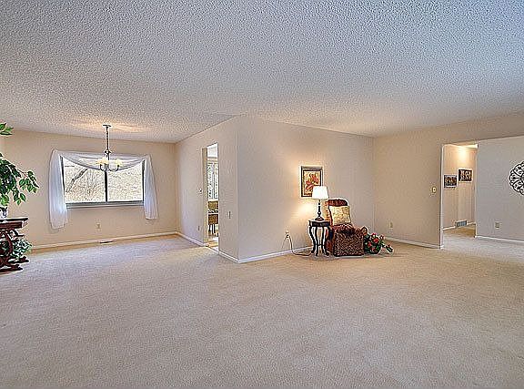 Open floor plan where each room flows easily into another.