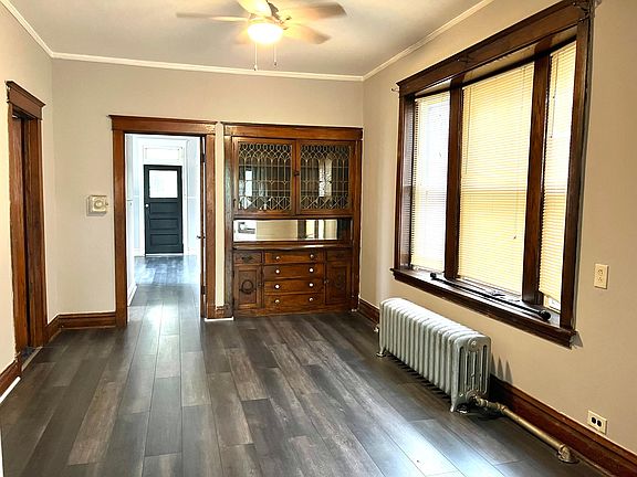 Dining room with built in storage