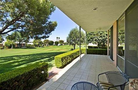Back Patio overlooking t he 7th hole