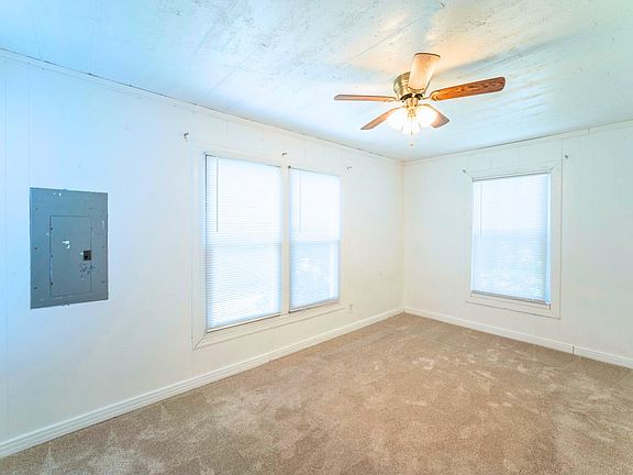 Main bedroom, 2 small closets, 4 windows, ceiling fan, carpet 1 year old freshly shampooed.