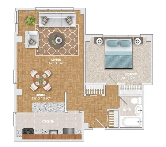 Floor plan The Potomac