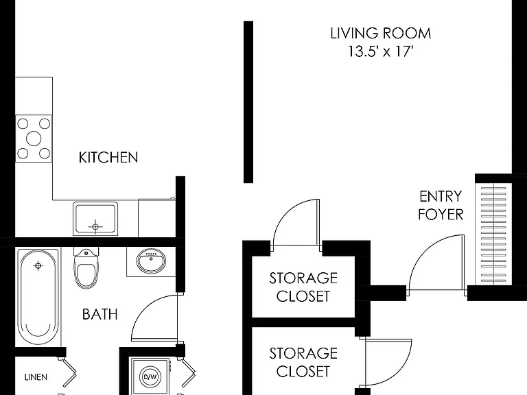 Valley Run 1 Bedroom 1 Bathroom_2D Valley Run 1 Bedroom 1 Bathroom_2D