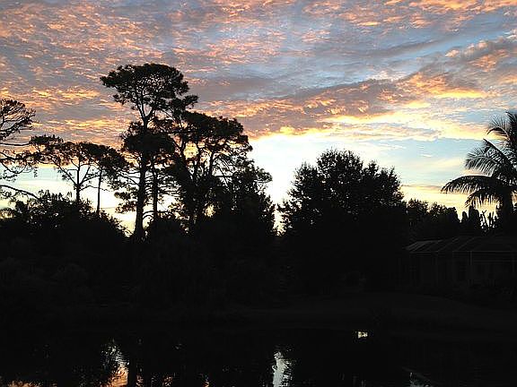 Sunrise view from Master Bedroom.