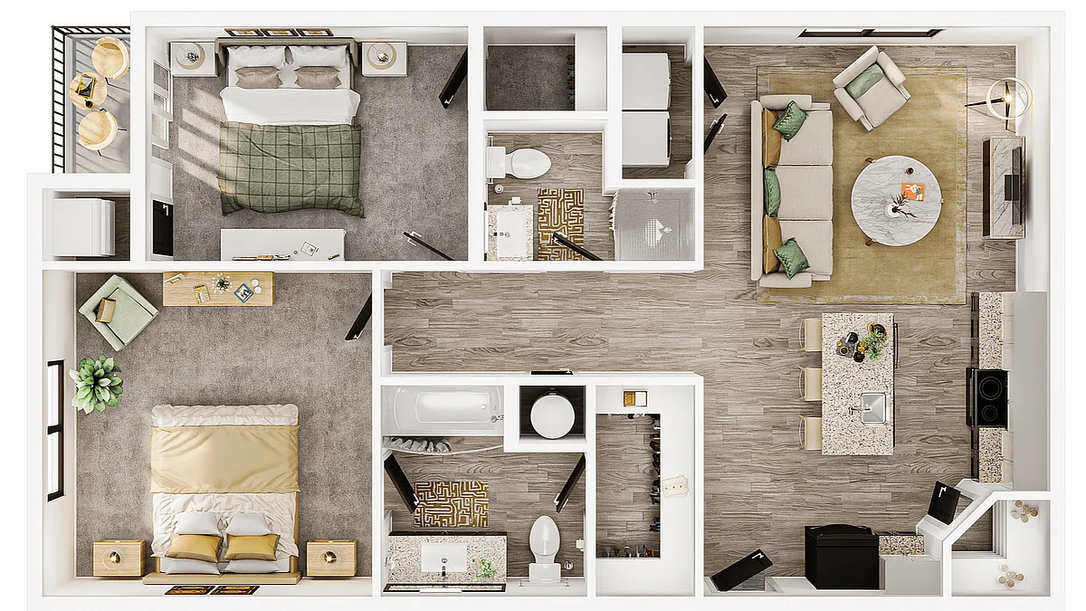 Floor plan 2X2