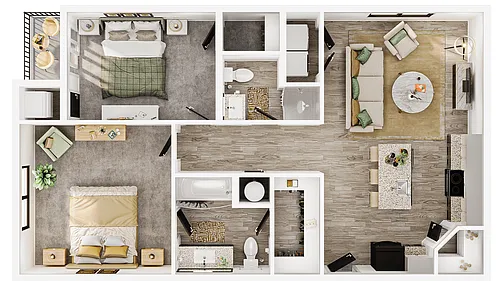 Floor plan 2X2