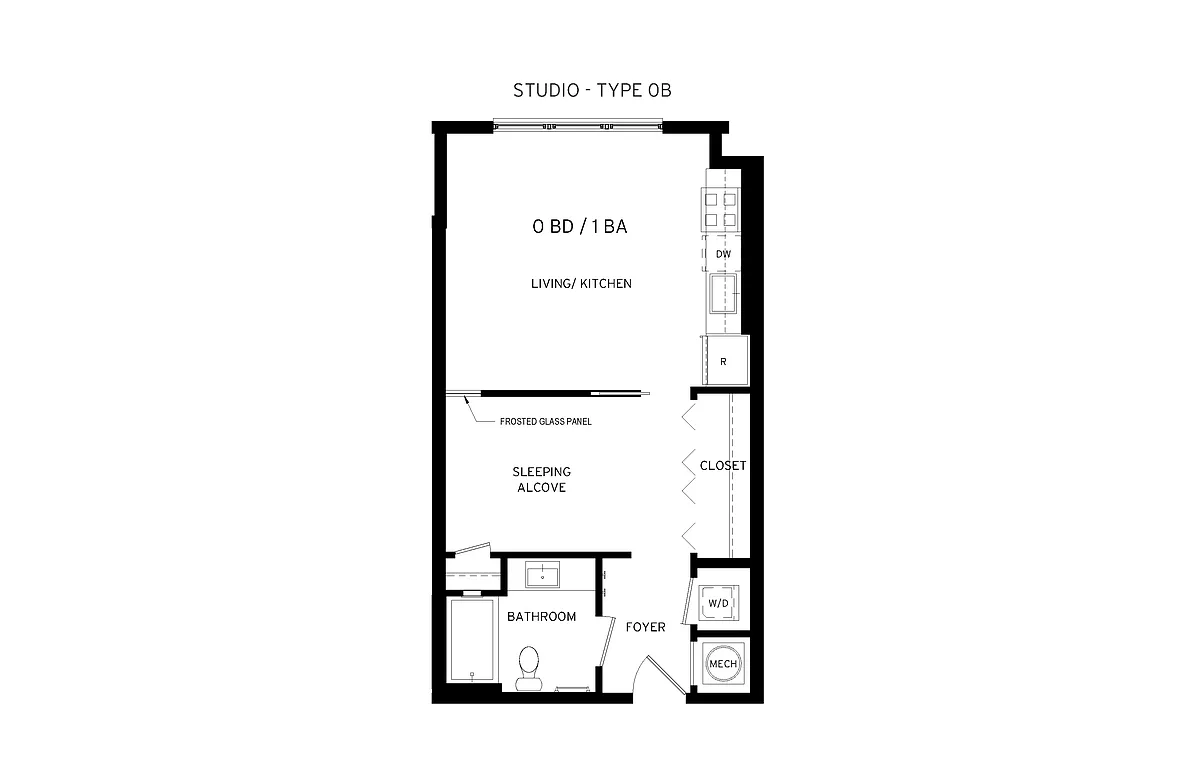 Floor plan Marigold - Studio