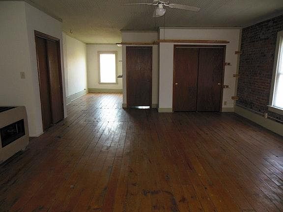 Living room and office area