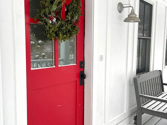 Front Door on Covered Porch