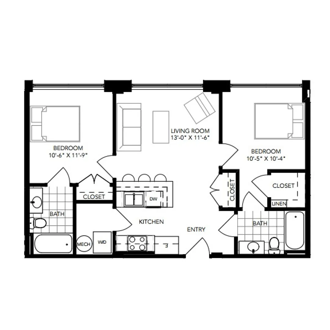 Floor plan The James