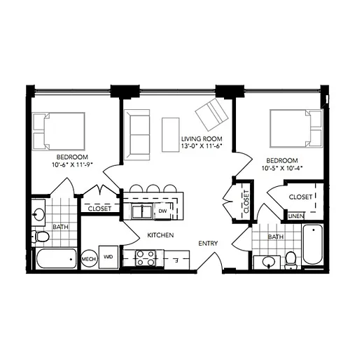 Floor plan The James