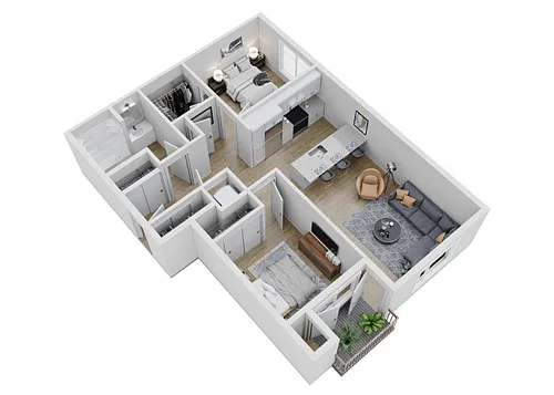 Floor plan 2X1 - C1