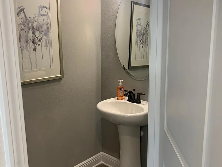 First floor half bath