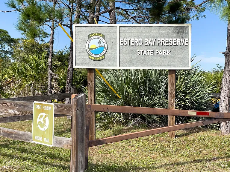The Estero State Park, with miles of trails, is a short walk around the corner.