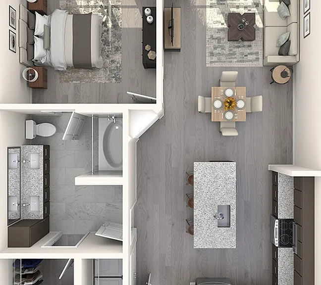 1 Bedroom 1 Bath 1 Bedroom 1 Bath