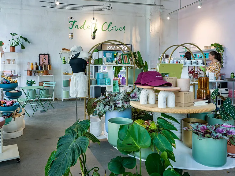 Shop local finds, greenery, and gifts at Jade & Clover_an eclectic boutique near Modera Gulch in the heart of Nashville.