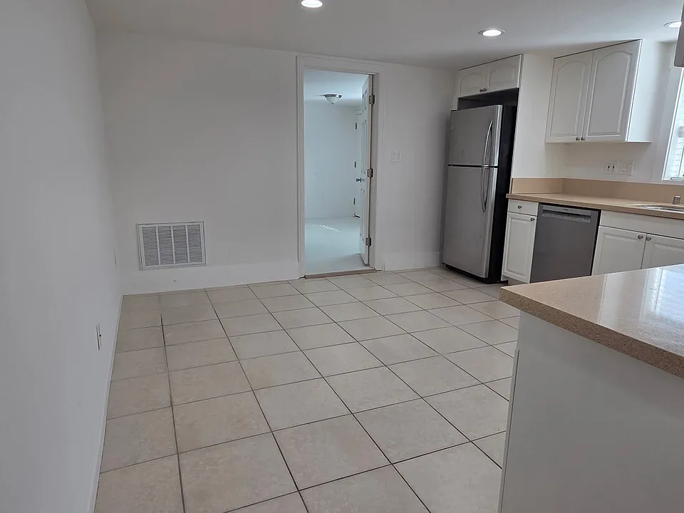 Kitchen and eating area