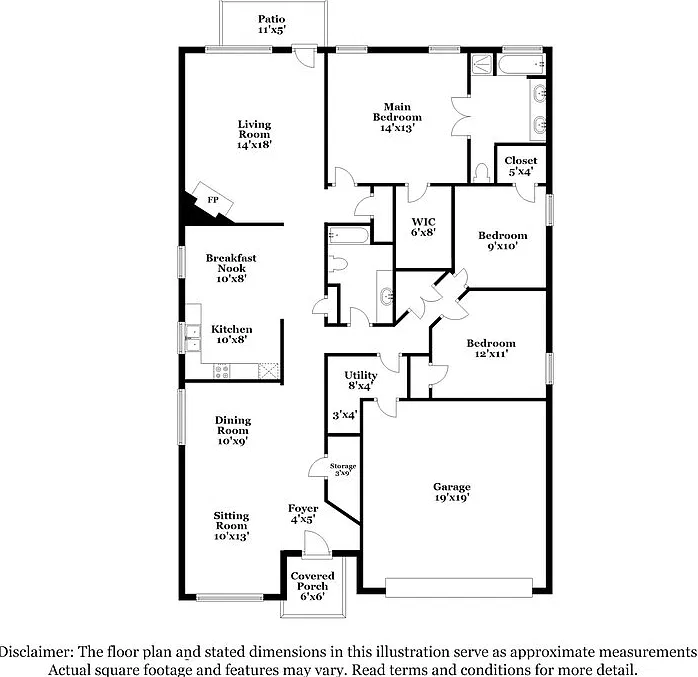 3 bed, 2.0 bath, 1888 sqft, $2,270 — Photo 2