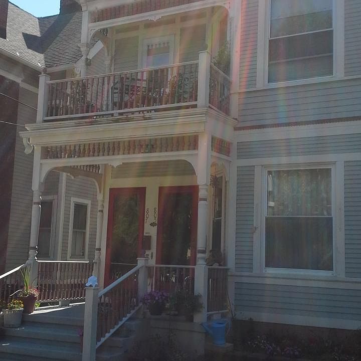 sunny porch over Orange st.
