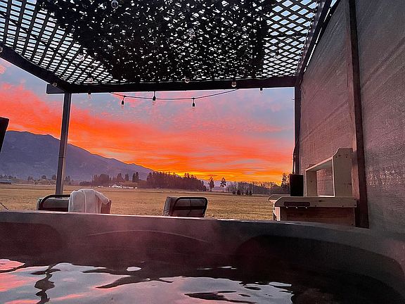 Sunrise from the spa