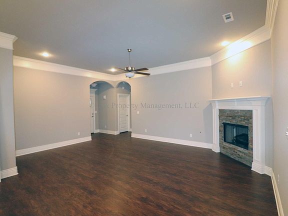 Living room with fireplace