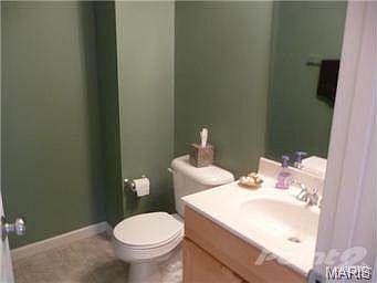 Main level half bath.
