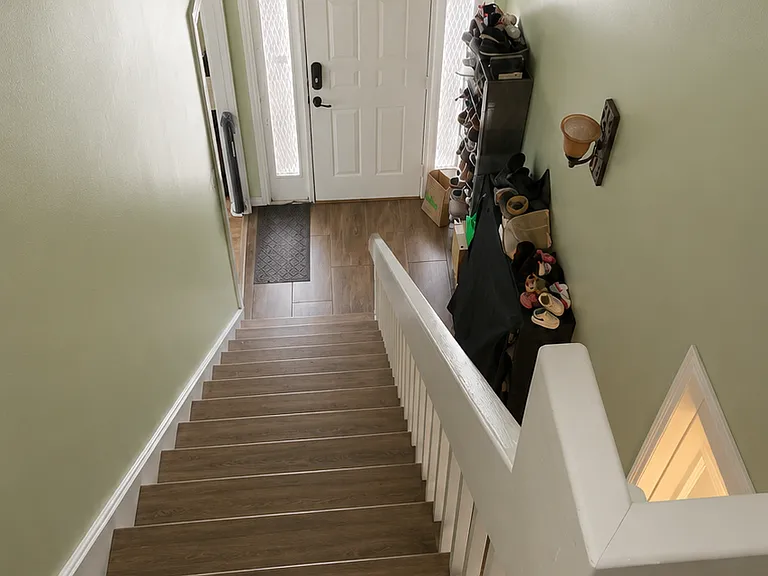 Steps to the second floor