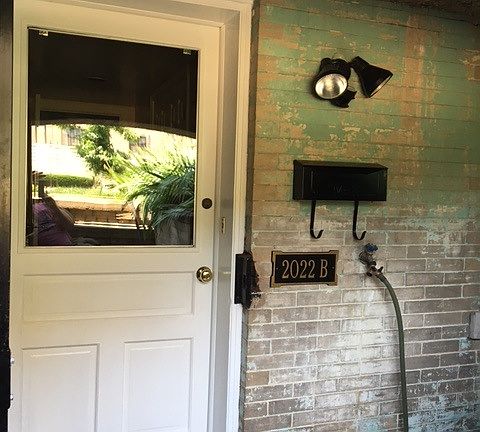 Front door to Apartment B