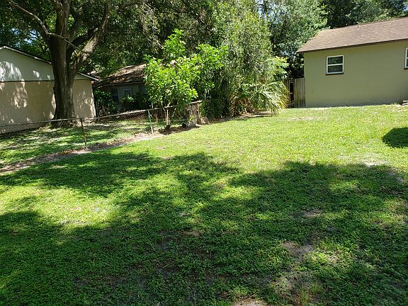 back yard area