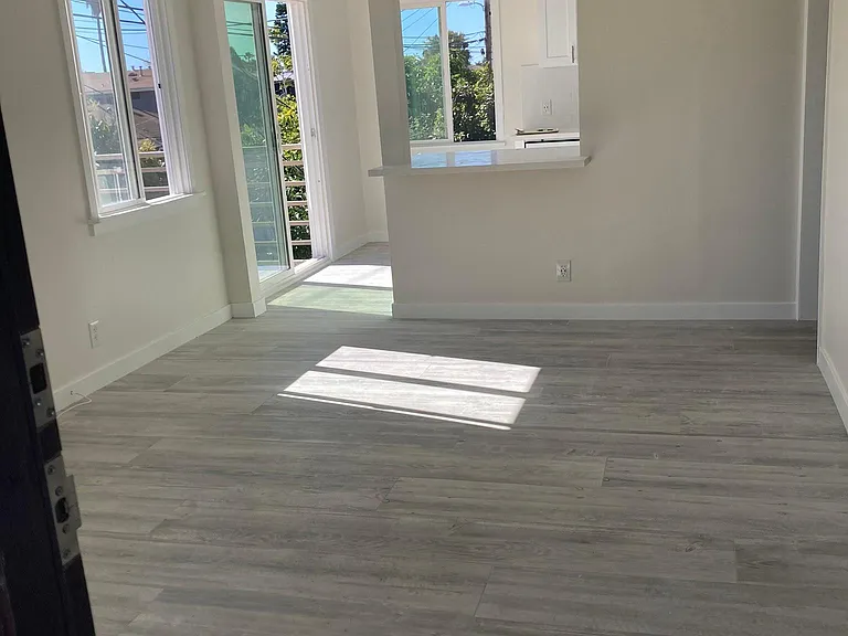 Living-room+kitchen+balconyentry view from entry door