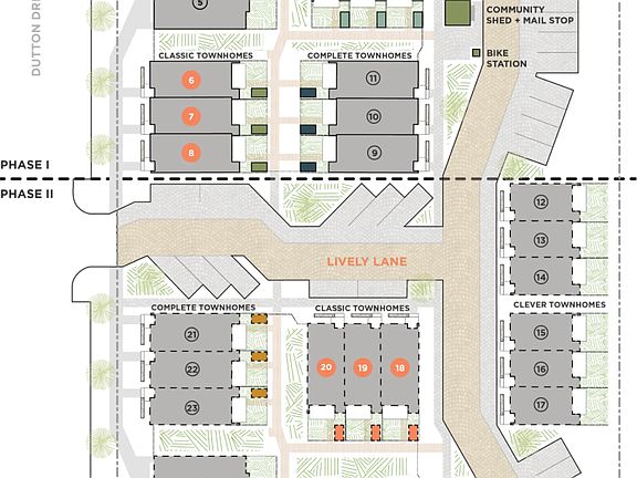 Site Plan - The Classic Townhome
