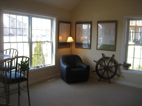 Open vaulted living room