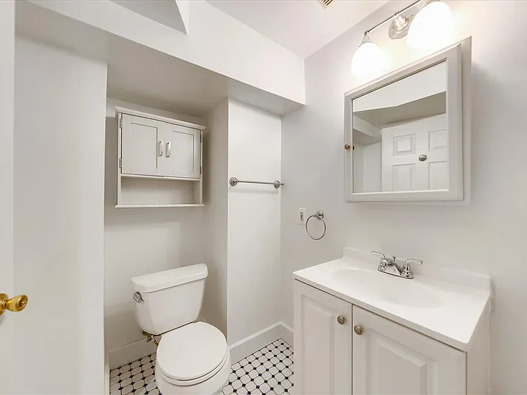 Refreshed bathroom.