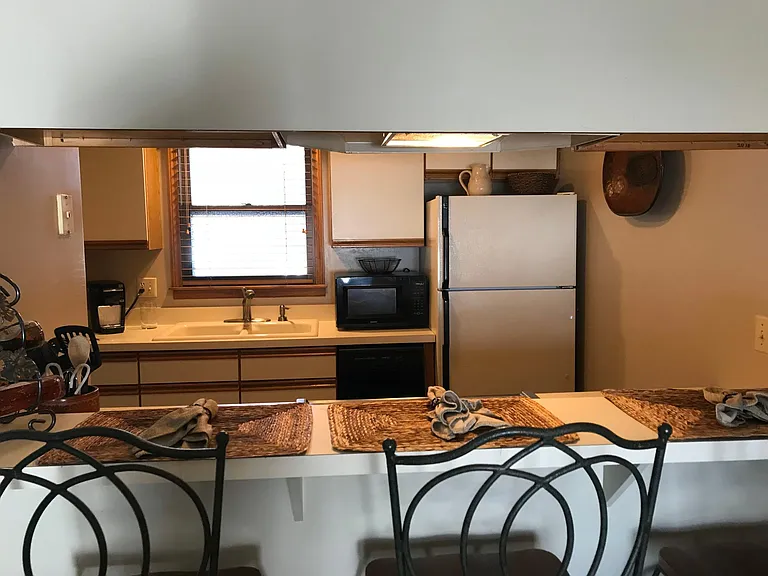 Open view of Kitchen area from living room