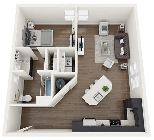 Floor plan 1H-B