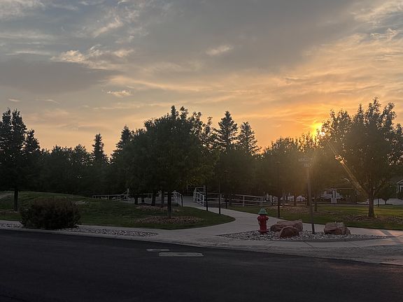View of neighborhood park from front porch