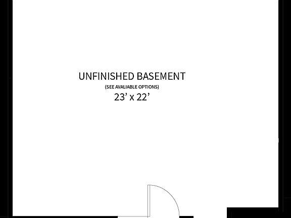 The Cheyenne - Unfinished Basement
