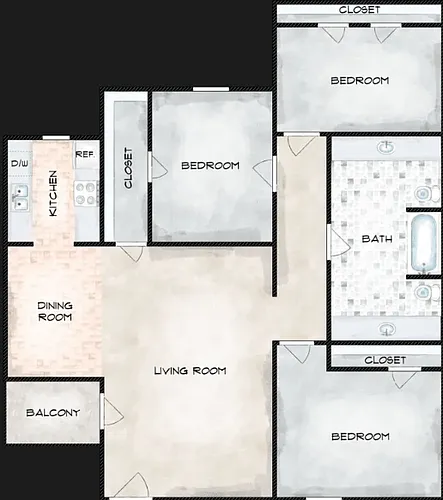 Floor plan 3X15