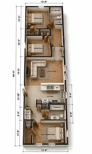 Floor plan Ponderosa Floor Plan