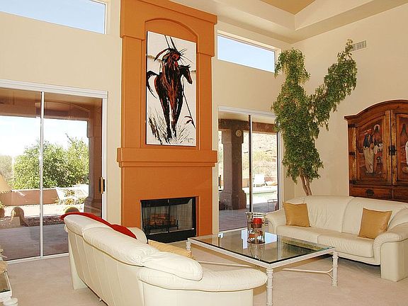 Living room opens to wonderful back patio 