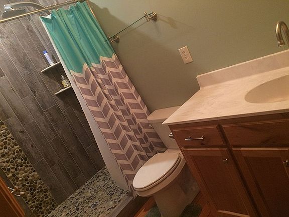 Dbl head step in shower 