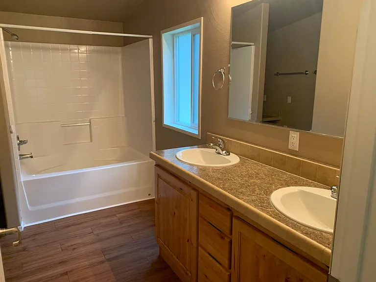 master bath suite directly off the master bedroom.