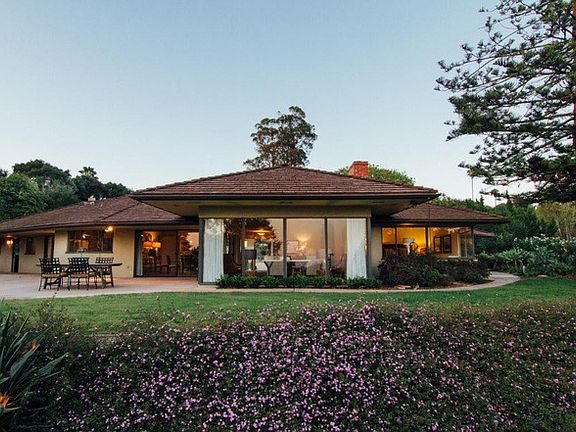 Exterior back view of house